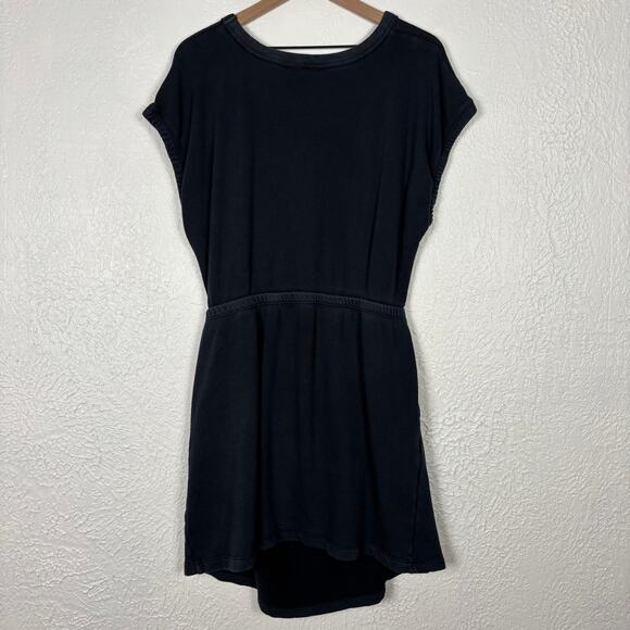 Aerie Offline Black Weekend Fleece Cut-Out Dress Size XL - Picture 3 of 4